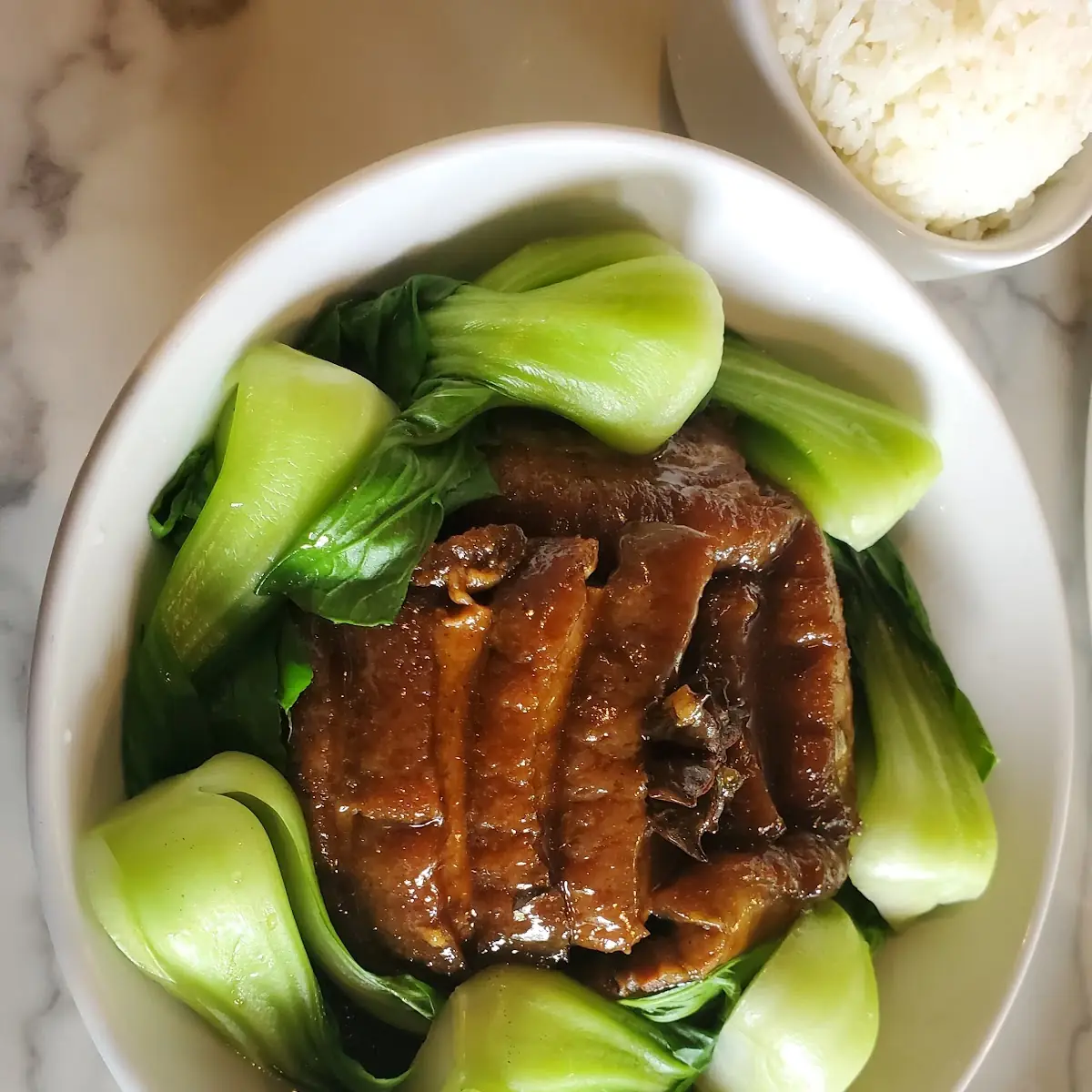 marinated pork belly 梅菜扣肉